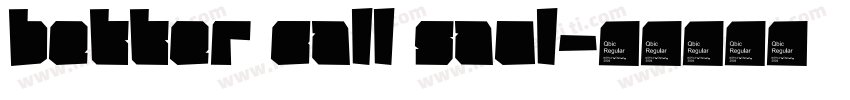 better call Saul字体转换